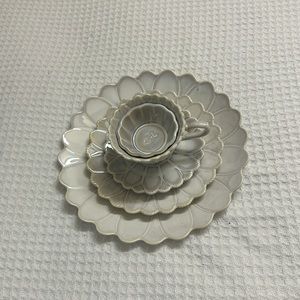 Homemade Korean ceramic plate set